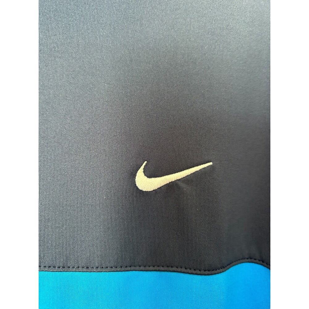 Nike Golf Dri Fit Shirt Men’s XL Standard Fit Blue Dark Blue Color Block Polo - Picture 4 of 11